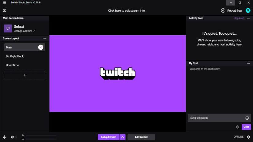 Juega y transmite con Twitch Live